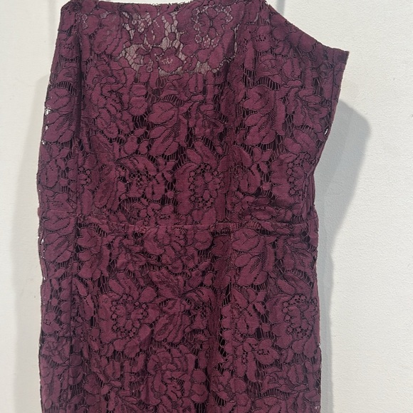 Chaser Burgundy Lace spaghetti strap Mini Dress medium new with tags - Picture 2 of 7